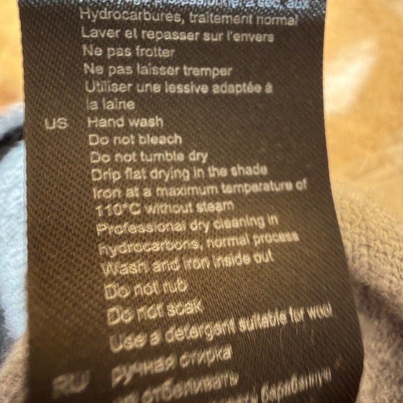 SANDRO Alisson  sz L / 3 V-Neck Sweater Wool Cashmere Grey Black White Soft - Picture 10 of 12